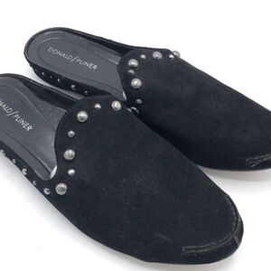 Donald Pliner Bayez Stud Blue Suede Shoes 7M